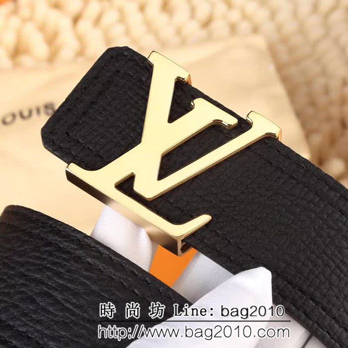 路易威登LV 新版Utah皮革 LV Initiales搭扣 男士皮帶 LHG1587